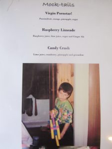 30th Birthday Cocktail Party menu