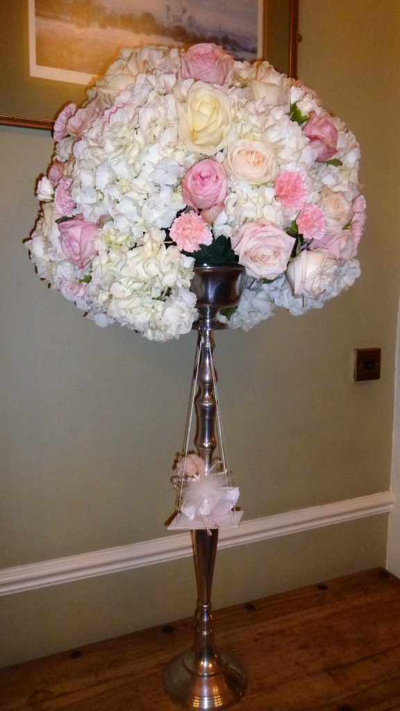 Floral Bouquet at a New Years Eve Wedding at Hazelwood Castle