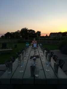 Lovely set up outside in the sun